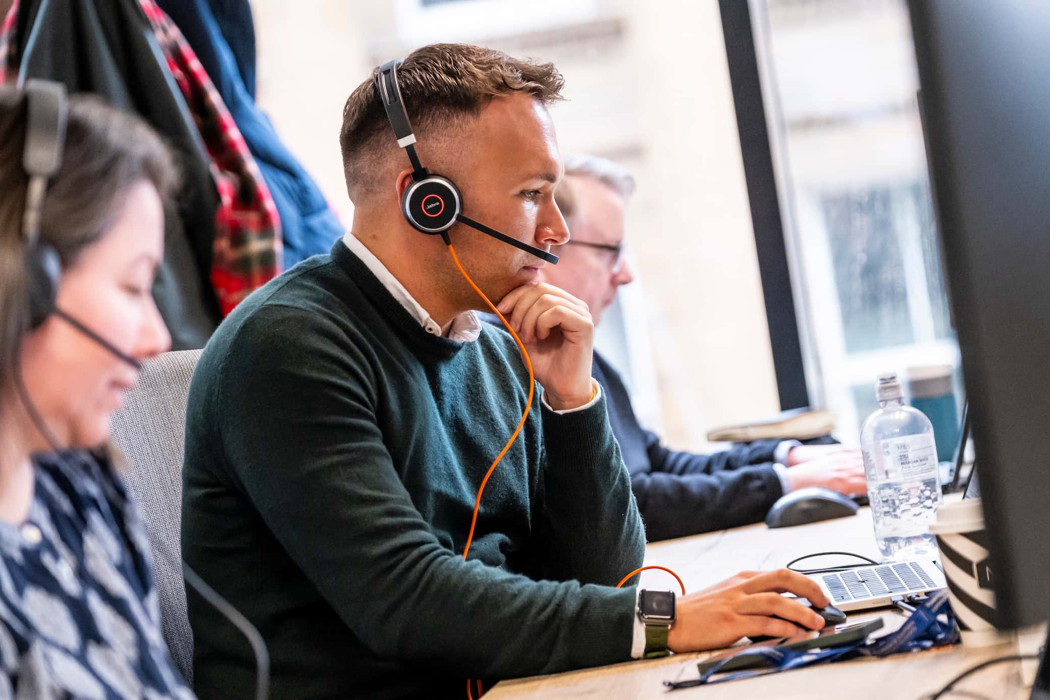 SSEN Transmission employees at their desk